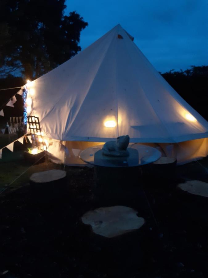 The White Dove Bed And Breakfast With Bell Tents And Private Hot Tubs Coddington  Kültér fotó